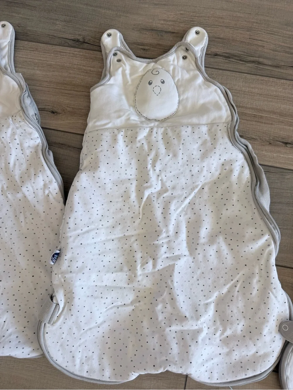 Nested Bean White Infant Sleep Sack Set